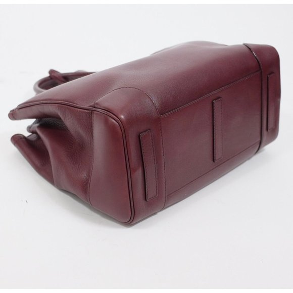 Ralph Lauren Purple Label Collection bag handbag Ricky soft burgundy open top - Picture 14 of 16